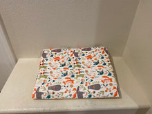 Load image into Gallery viewer, Car Changing Pad: White Woodland Creatures
